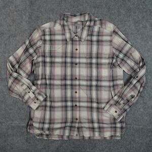 Carhartt Top Womens XXL Button Shirt Plaid Western Workwear Fairview Long Sleeve